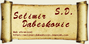 Selimir Dabesković vizit kartica